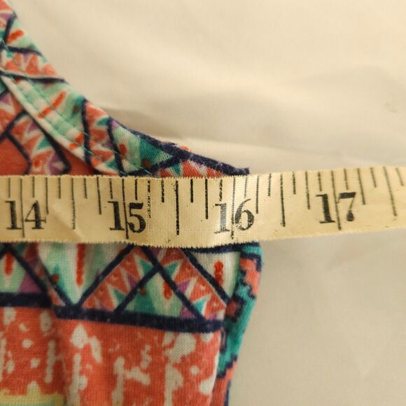 Self Esteem Womens XS X-Small Multicolor Colorful Sleeveless Tank Top - Picture 6 of 7